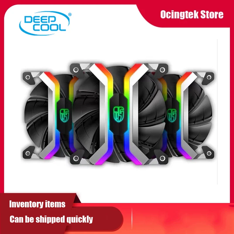 DEEPCOOL MF120S 3in1 комплект 12 см 5V 3pin адресуемых RGB Silent ШИМ чехол Вентилятор охлаждения с