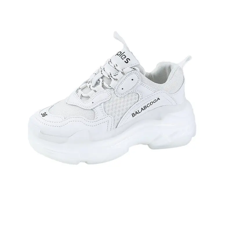 Women's sports shoes, leather mesh, running shoes, thick-soled spring fashion women's shoes, increase leisure sports shoes
Women's sports shoes, leather mesh, running shoes, thick-soled spring fashion women's shoes, increase leisure sports shoes