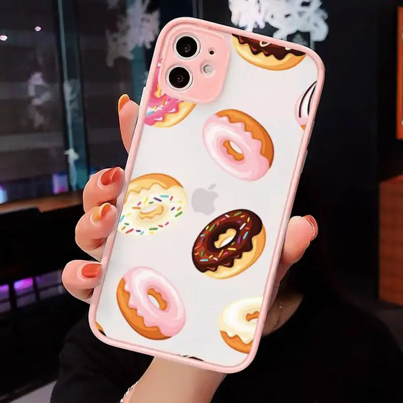 Cute donut cake dessert Phone Case matte transparent For iphone 7 8 11 12 plus mini x xs xr pro max cover 
Cute donut cake dessert Phone Case matte transparent For iphone 7 8 11 12 plus mini x xs xr pro max cover