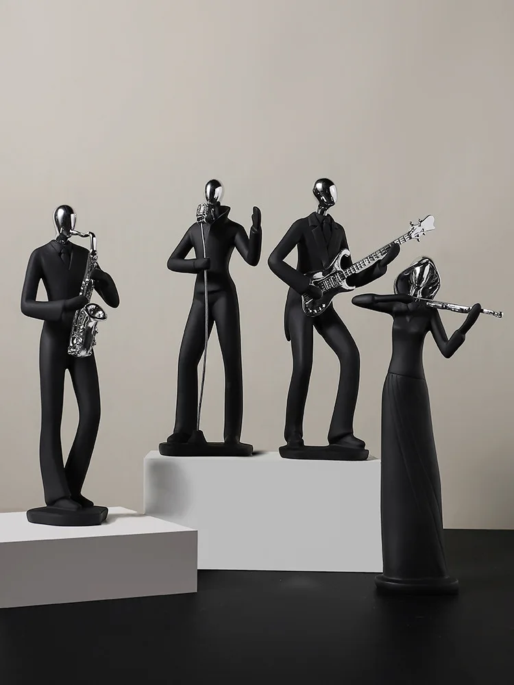 Modern Art Resin Sculpture Band Instrument Musician Figure Home Decoration Model Crafts Ornaments Room Decor Accessories Gift
Modern Art Resin Sculpture Band Instrument Musician Figure Home Decoration Model Crafts Ornaments Room Decor Accessories Gift