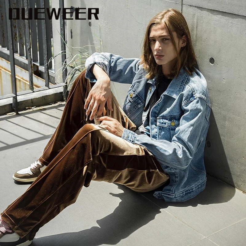 Вельветовые штаны Dueweer, мужские, уличные, модные, велюровые, спортивные штаны, женские, коричневые, темно-синие, свободные, повседневные штан... 
Вельветовые штаны Dueweer, мужские, уличные, модные, велюровые, спортивные штаны, женские, коричневые, темно-синие, свободные, повседневные штан...