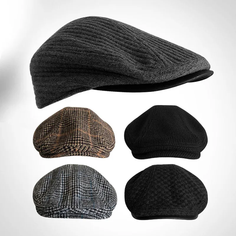 Newsboy High end hat men's autumn and winter Beret women's Retro Art hat forward hat pure black warm cap
Newsboy High end hat men's autumn and winter Beret women's Retro Art hat forward hat pure black warm cap