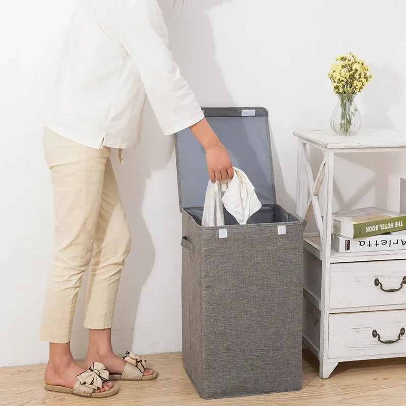2021 Cotton Laundry Basket with Cover Bathroom Laundry Basket Storage Basket Home Collapsible Waterproof Laundry Hamp
2021 Cotton Laundry Basket with Cover Bathroom Laundry Basket Storage Basket Home Collapsible Waterproof Laundry Hamp