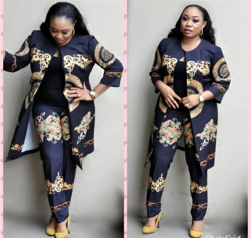 Elegant African Sets Print Trousers Tops Pants Suits Dashiki Dress Bazin Robe Gowns Evening Party Traditional Hipster
Elegant African Sets Print Trousers Tops Pants Suits Dashiki Dress Bazin Robe Gowns Evening Party Traditional Hipster