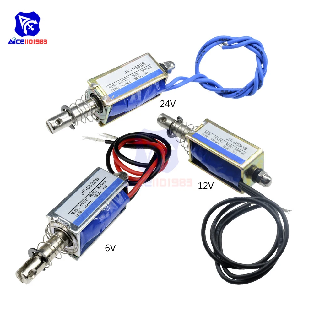 diymore J-0530B Электромагнит DC 6V/12V/24V 
diymore J-0530B Электромагнит DC 6V/12V/24V