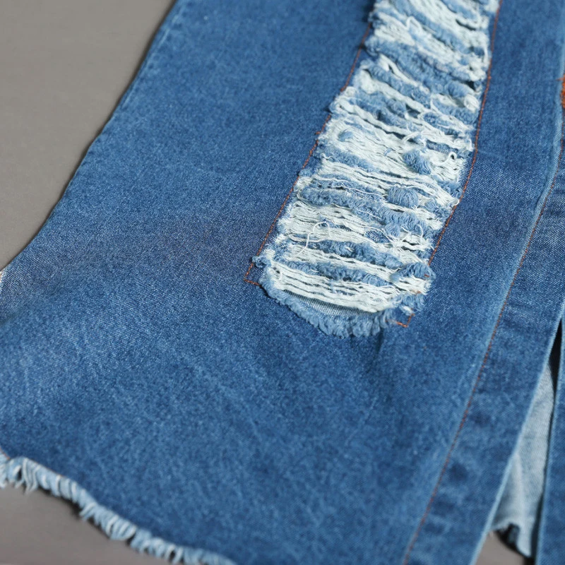 VGH Casual Patchwork Hole Denim Trench For Women Lapel Long Sleeve Patchwork Streetwear Windbreaker Female Fashion New Clothing
VGH Casual Patchwork Hole Denim Trench For Women Lapel Long Sleeve Patchwork Streetwear Windbreaker Female Fashion New Clothing