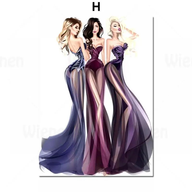 Canvas Painting Hanging Mural Fashion Model Girl Skirt Evening Dress Art Nordic Poster Print Wall Pictures Girly Room Home Decor
Canvas Painting Hanging Mural Fashion Model Girl Skirt Evening Dress Art Nordic Poster Print Wall Pictures Girly Room Home Decor