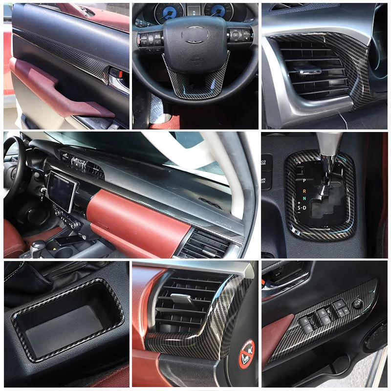Carbon Fiber For Toyota Hilux 2015-21 ABS Car Styling Car Interior & Exterior Moulding Trim Panel Cover Stickers car accessories
Carbon Fiber For Toyota Hilux 2015-21 ABS Car Styling Car Interior & Exterior Moulding Trim Panel Cover Stickers car accessories