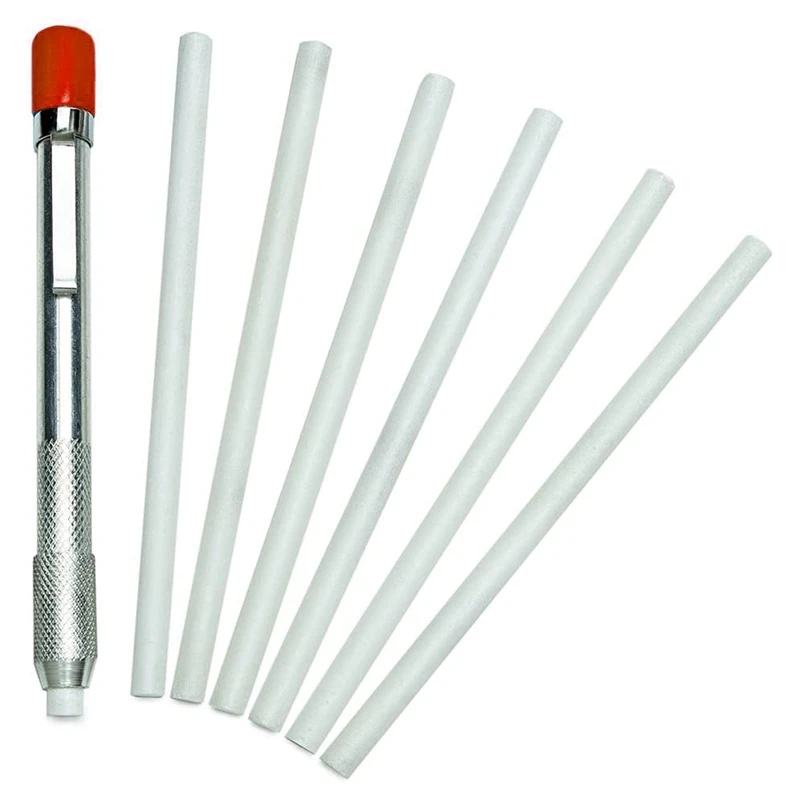 Round Soapstone Holder with 7 Round Professional Quality Soapstone Pens for Welding and Welders
Round Soapstone Holder with 7 Round Professional Quality Soapstone Pens for Welding and Welders
