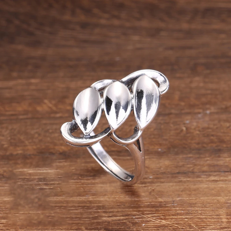 FNJ Vintage Leaf Ring 925 Silver Adjustable Size 100% Original Real S925 Solid Silver Rings for Women Jewelry USA Size 7-9
FNJ Vintage Leaf Ring 925 Silver Adjustable Size 100% Original Real S925 Solid Silver Rings for Women Jewelry USA Size 7-9
