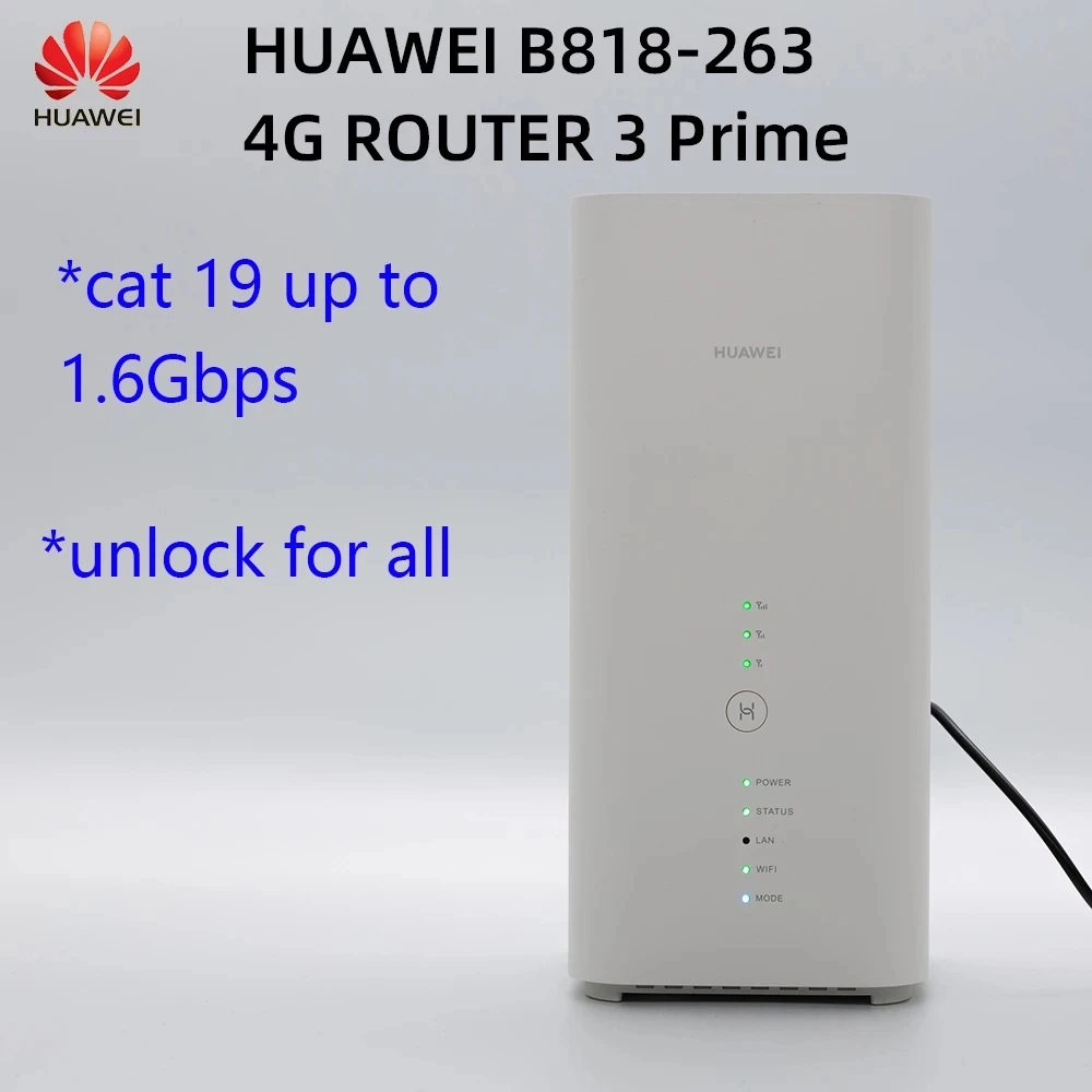 Hw B818 LTE Cat19 Gigabit CPE
Hw B818 LTE Cat19 Gigabit CPE