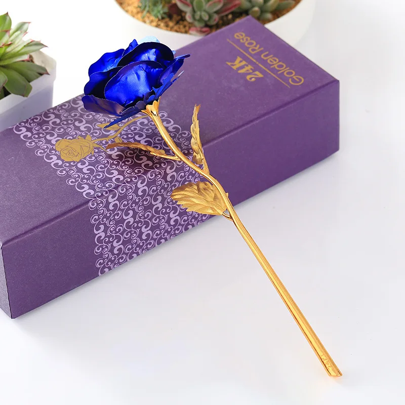 Valentine's Day Creative Gift 24k Foil Plated Rose Gold Rose Lasts Forever Love Wedding Decor Souvenir Drop Shipping
Valentine's Day Creative Gift 24k Foil Plated Rose Gold Rose Lasts Forever Love Wedding Decor Souvenir Drop Shipping