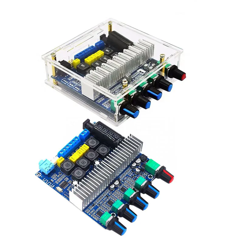 TPA3116 Bluetooth 5,0 стерео сабвуфер усилитель платы 2,1 канала 2X50W + 100W Бас AMP Home HIFI аудио усилитель платы
TPA3116 Bluetooth 5,0 стерео сабвуфер усилитель платы 2,1 канала 2X50W + 100W Бас AMP Home HIFI аудио усилитель платы