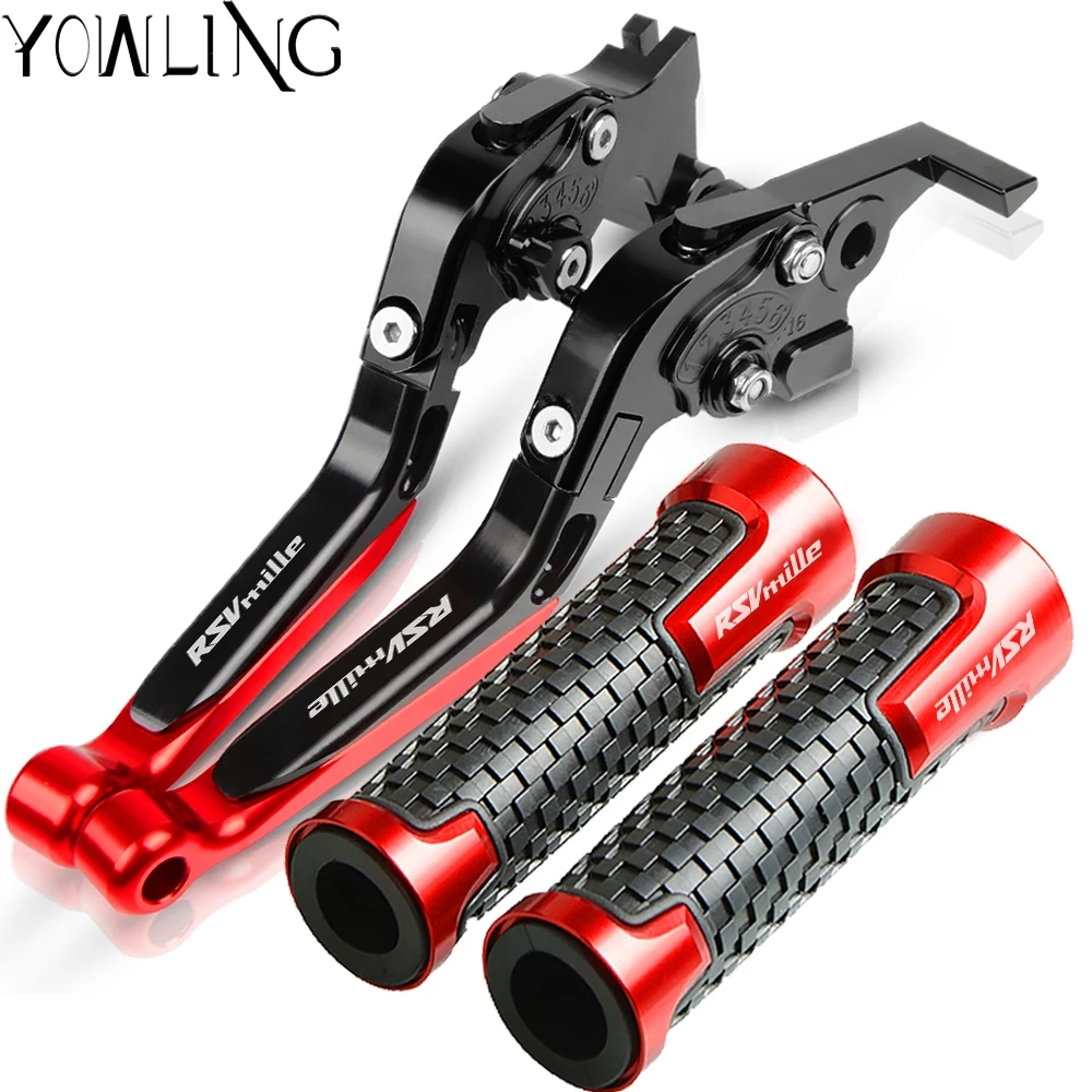 Motorcycle Handle Grips Handlebar EXtendable Foldable Brake Clutch Levers For Aprilia RSV Mille / R 2004 2005 2006 2007 2008
Motorcycle Handle Grips Handlebar EXtendable Foldable Brake Clutch Levers For Aprilia RSV Mille / R 2004 2005 2006 2007 2008
