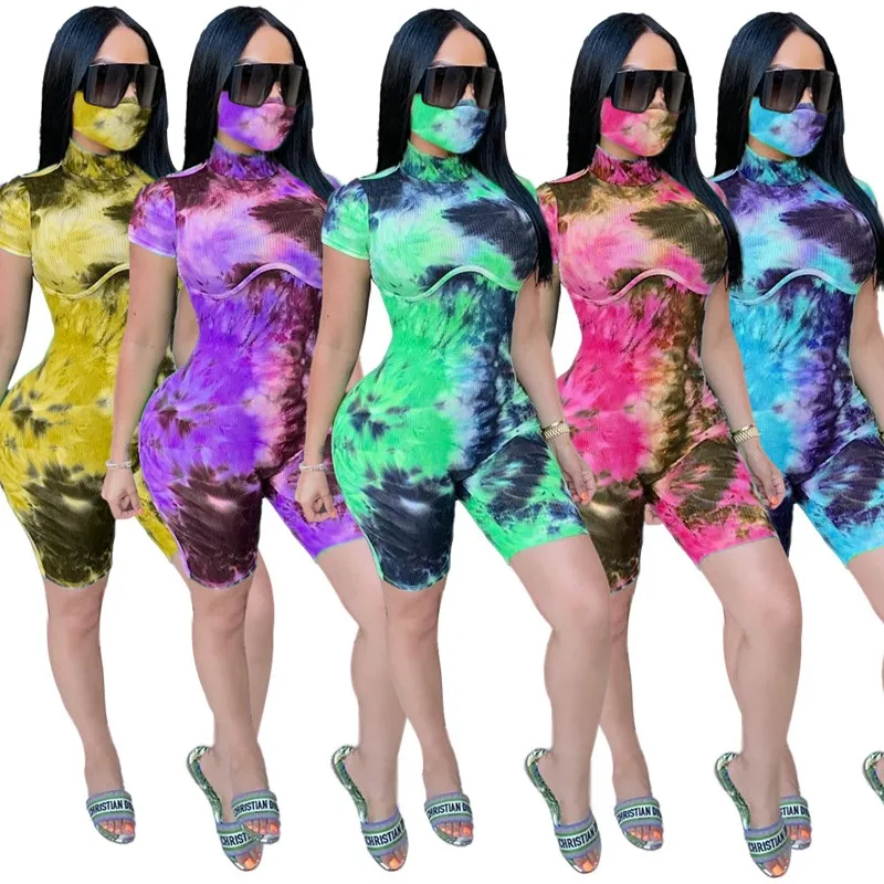 Tie Dye Casual Jumpsuit Women Summer Bodycon Turtleneck Ribbed Knitted Playsuit Romper Bodysuit Party Club Women Jumpsuit Shorts
Tie Dye Casual Jumpsuit Women Summer Bodycon Turtleneck Ribbed Knitted Playsuit Romper Bodysuit Party Club Women Jumpsuit Shorts