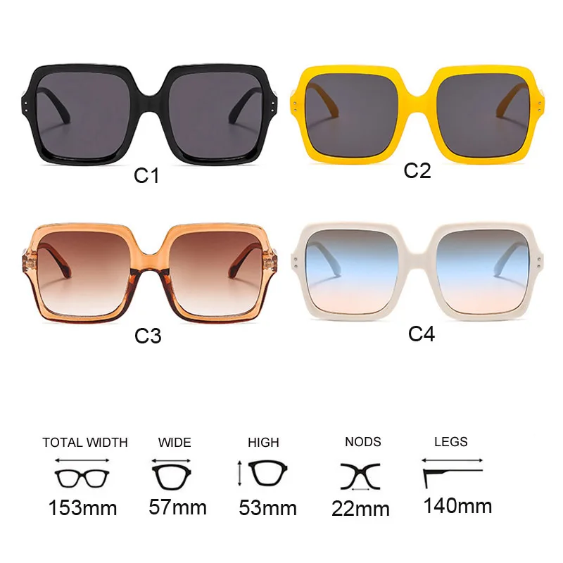 New Big Frame Gradient Sun Glasses Women Brands Designer Retro Square Trendy Sunglasses Oversized Goggles Shades Lady Eyewear
New Big Frame Gradient Sun Glasses Women Brands Designer Retro Square Trendy Sunglasses Oversized Goggles Shades Lady Eyewear