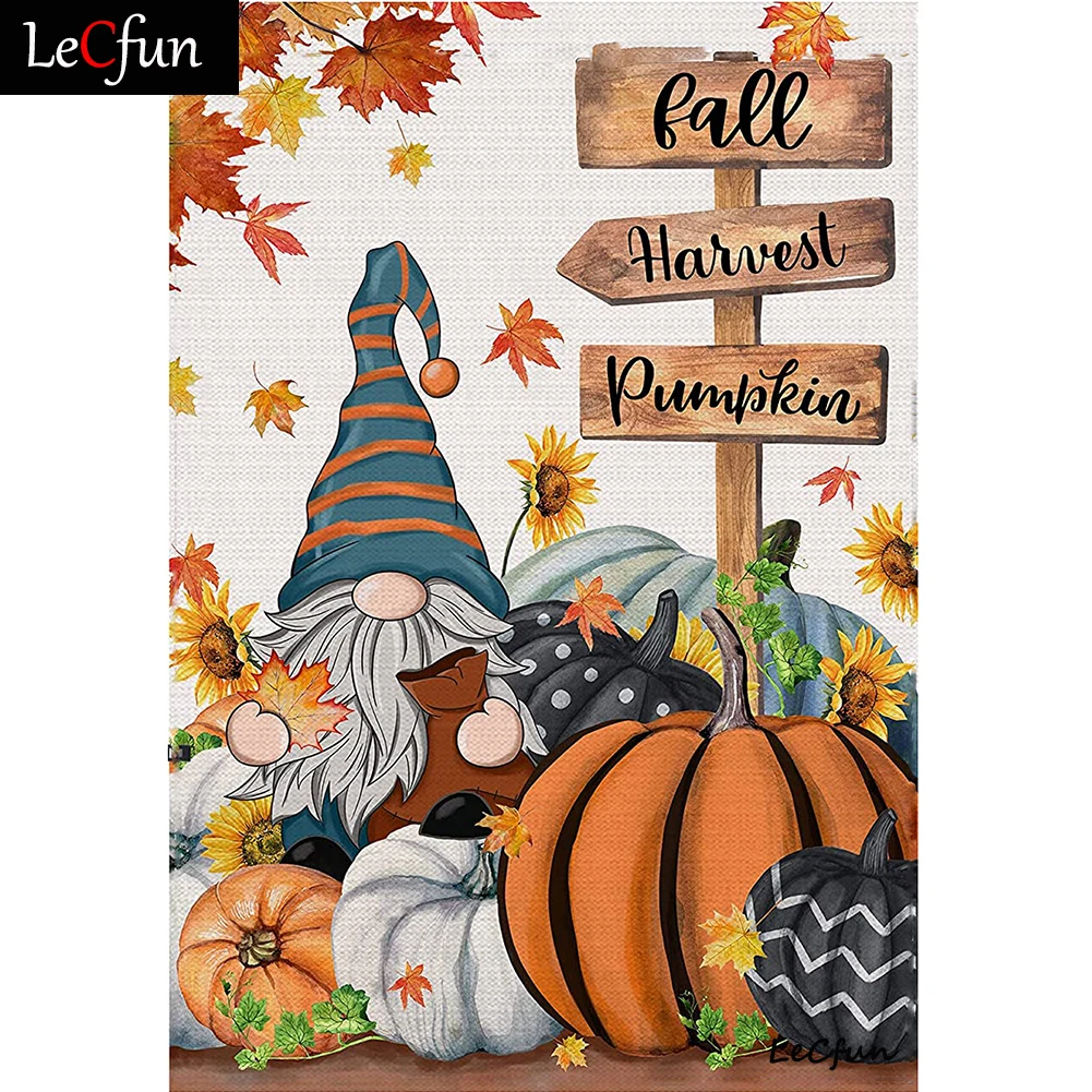 LeCfun Diamond Painting Fall Gnome Pumpkin Harvest Full Square/Round Drill Diamonds Art Cross Stitch Embroidery Home Decor Gift
LeCfun Diamond Painting Fall Gnome Pumpkin Harvest Full Square/Round Drill Diamonds Art Cross Stitch Embroidery Home Decor Gift