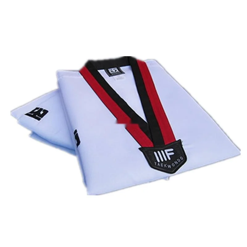 Top Quality WTF Mooto Tae kwon do Doboks Clothes Child Adult MOOTO ITF Karate suit Taekwondo Uniform Comfortable Size 110-190
Top Quality WTF Mooto Tae kwon do Doboks Clothes Child Adult MOOTO ITF Karate suit Taekwondo Uniform Comfortable Size 110-190