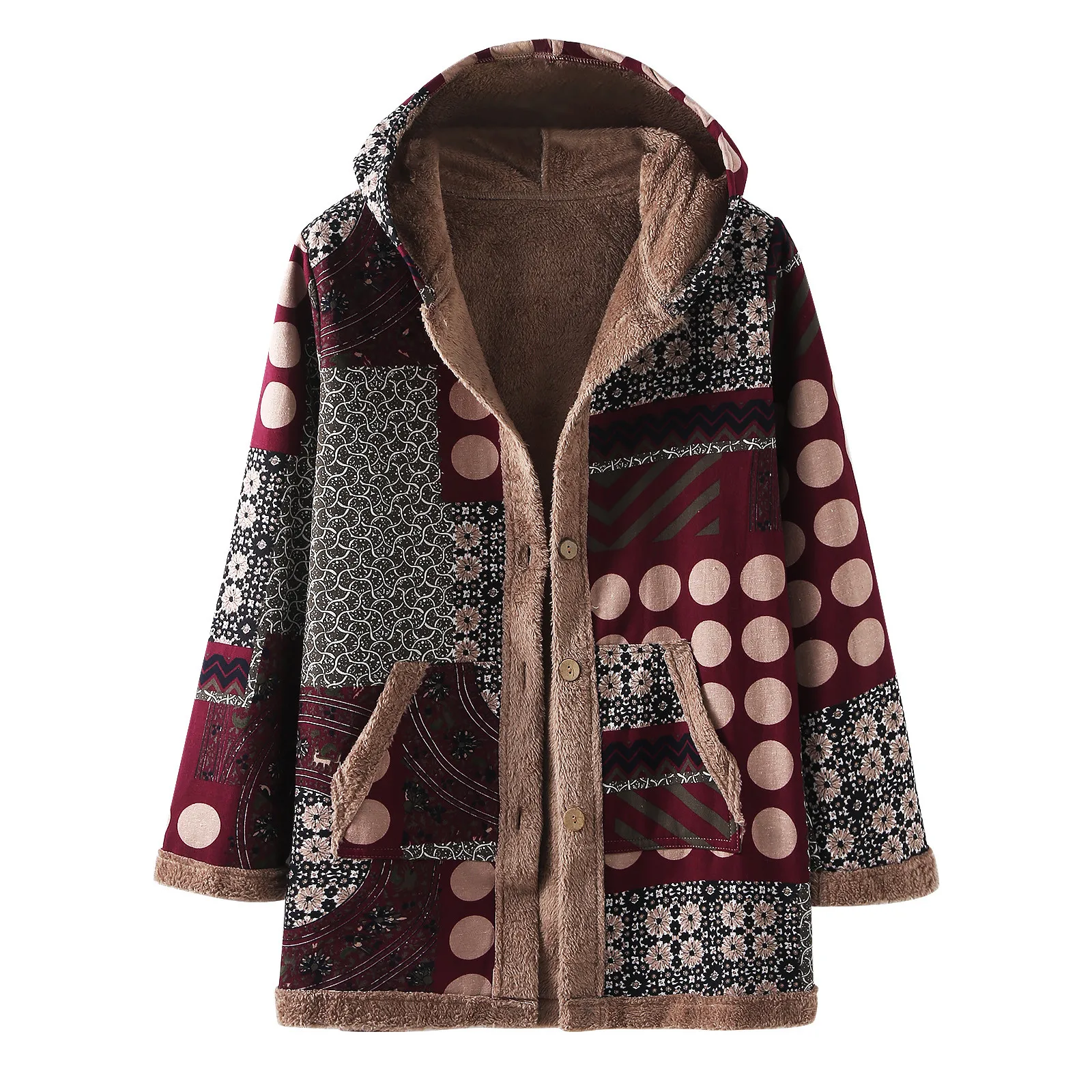 Women's Printed Coat Jacket Warm Hoodie Coat Long Sleeve Buttons Jacket Plus Size Soft And Warm Sweatshirts Jacket Coat
Women's Printed Coat Jacket Warm Hoodie Coat Long Sleeve Buttons Jacket Plus Size Soft And Warm Sweatshirts Jacket Coat