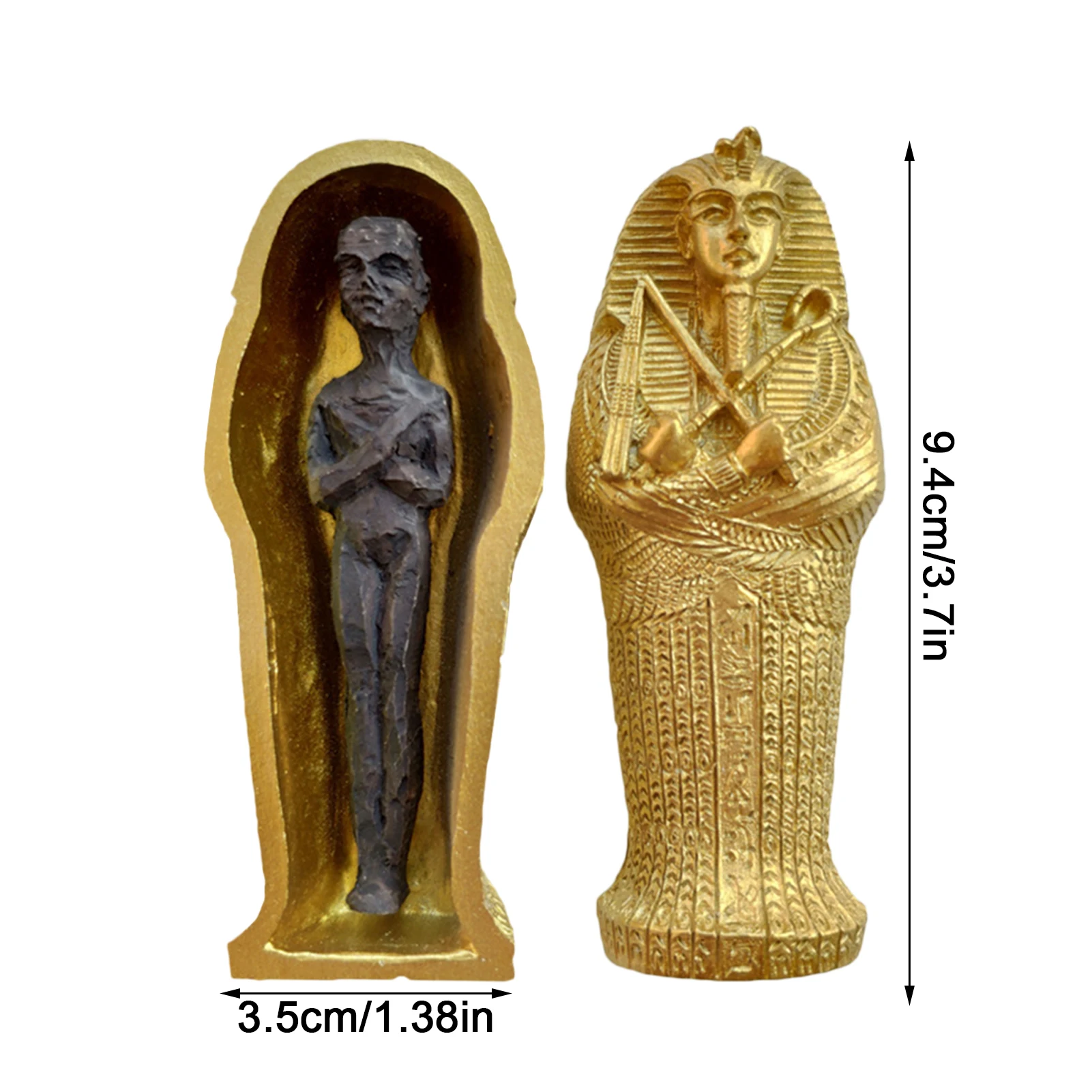 1pc Ancient Egyptian Coffin Figurine Resin Ornament Statue Mummy Sculpture Figure Miniature Model Fish Art Tank Decoration
1pc Ancient Egyptian Coffin Figurine Resin Ornament Statue Mummy Sculpture Figure Miniature Model Fish Art Tank Decoration