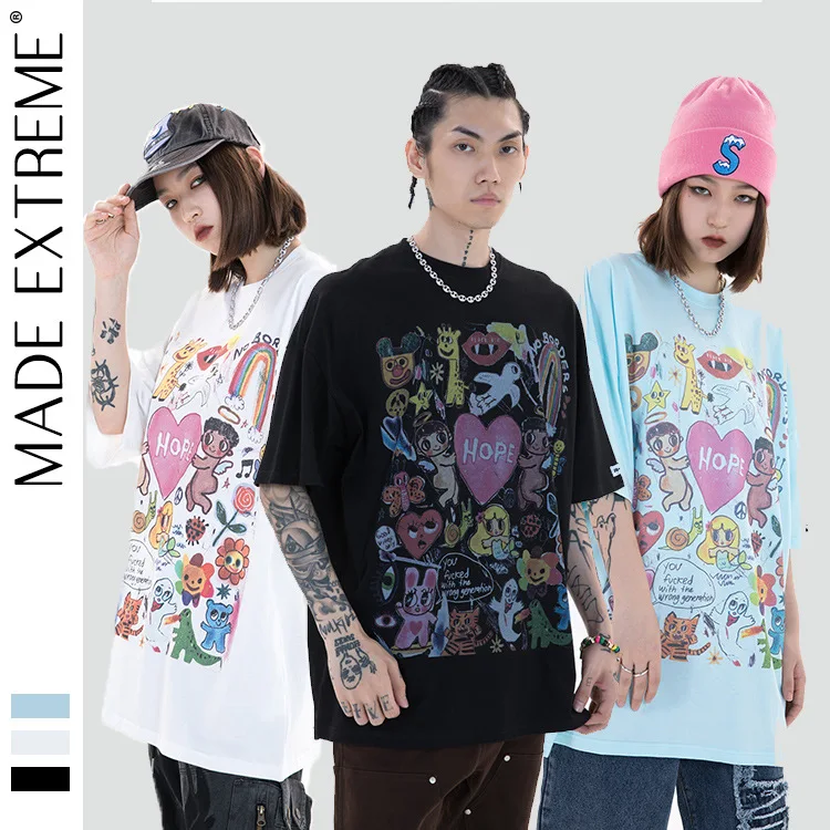 MADEEXTREME Cartoon T-Shirt Streetwear Men Hip Hop 2021 Harajuku Summer oversized T shirt graphoc t shirts tops tee 2139
MADEEXTREME Cartoon T-Shirt Streetwear Men Hip Hop 2021 Harajuku Summer oversized T shirt graphoc t shirts tops tee 2139