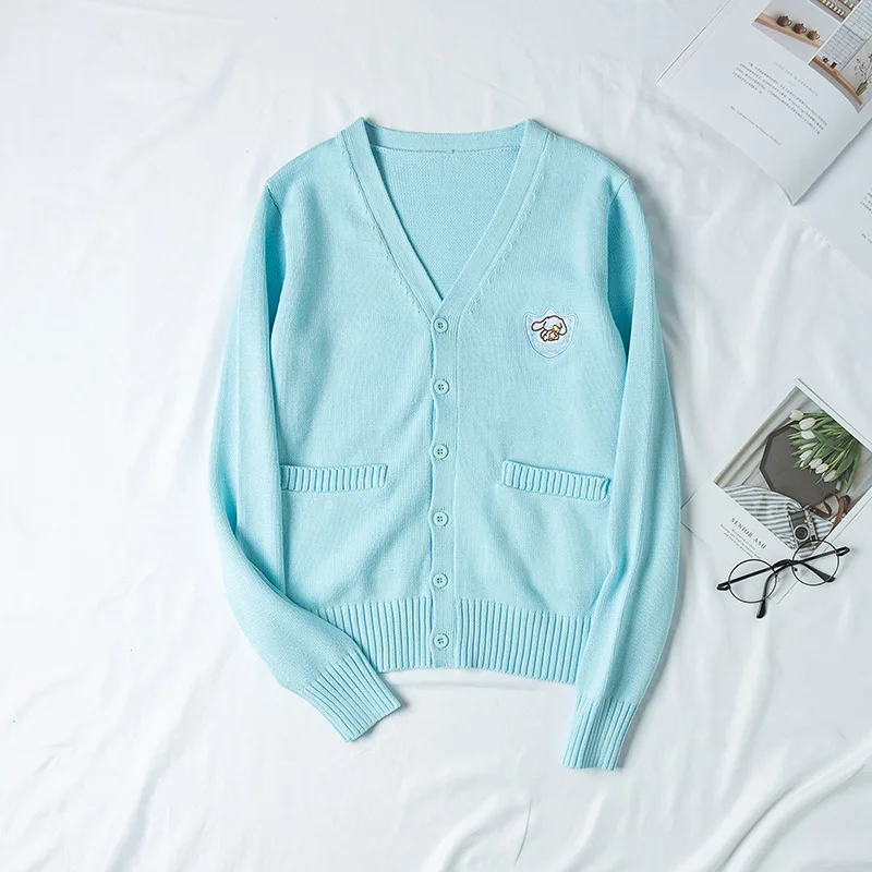 Japanese Style Preppy Cute Rabbit And Dog Embroidery School Uniform Japan Students Jk Sweaters Knitted Cardigan 3Colors Knitwear
Japanese Style Preppy Cute Rabbit And Dog Embroidery School Uniform Japan Students Jk Sweaters Knitted Cardigan 3Colors Knitwear