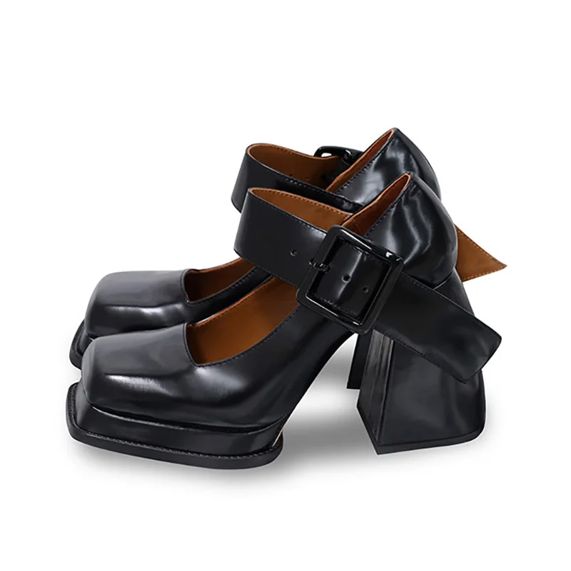 2021 Fashion New Mary Janes Shoes Women Black Patent Leather Brand High Heels Woman Square Toe Loafers Retro Pumps Shoes Women
2021 Fashion New Mary Janes Shoes Women Black Patent Leather Brand High Heels Woman Square Toe Loafers Retro Pumps Shoes Women