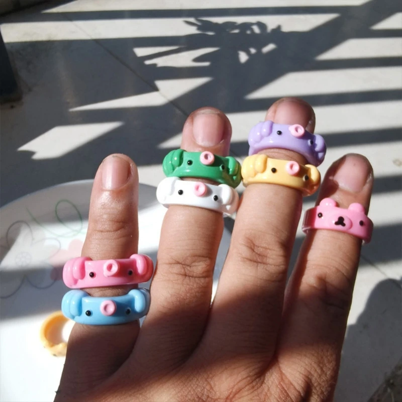 B36D Novelty Resin Rings Cartoon Animal Octopus Bear Rings Epoxy Ring Jewelry Gift Knuckle Rings for Women Men Girl Boy Teens
B36D Novelty Resin Rings Cartoon Animal Octopus Bear Rings Epoxy Ring Jewelry Gift Knuckle Rings for Women Men Girl Boy Teens