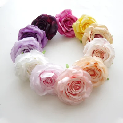 5pcs 12cm 11color Artificial simulation silk rose flower head DIY wedding wall arch decoration wrist flower home accessories 
5pcs 12cm 11color Artificial simulation silk rose flower head DIY wedding wall arch decoration wrist flower home accessories