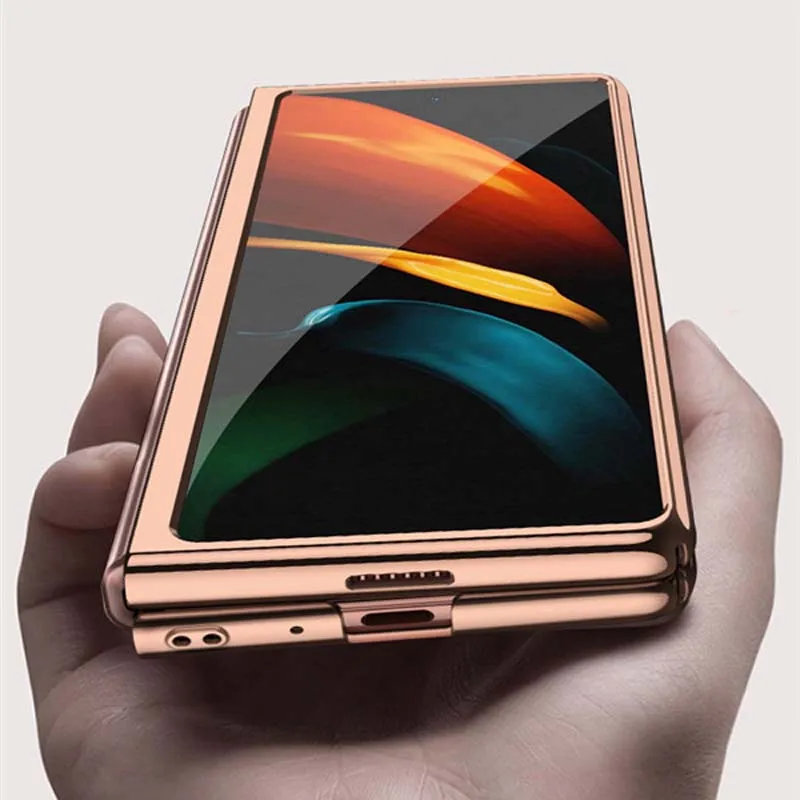 Luxury Cover For Samsung Galaxy Z Fold 2 5G W21 5G Case Transparent Glass Hard Cover Mobile Phone Case Shockproof Coques KS0917
Luxury Cover For Samsung Galaxy Z Fold 2 5G W21 5G Case Transparent Glass Hard Cover Mobile Phone Case Shockproof Coques KS0917