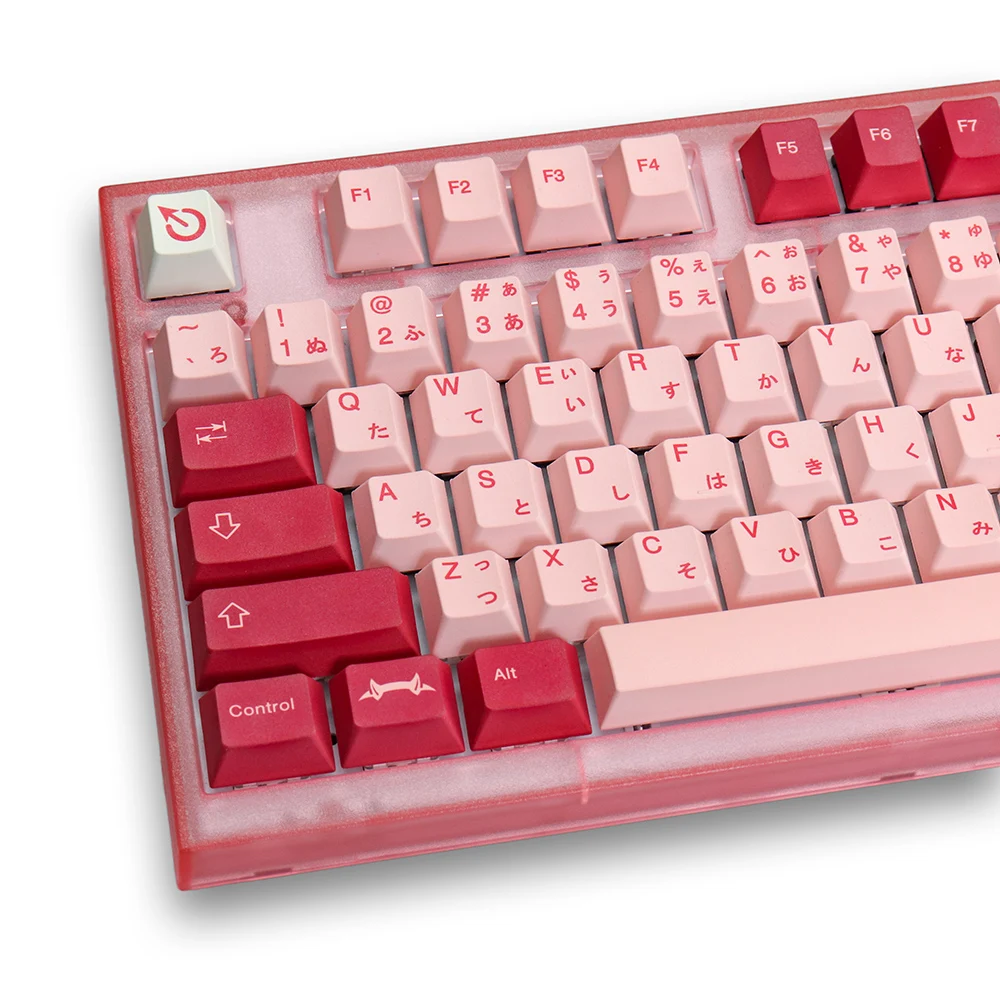 

128 Key PBT Darling Keycaps Cherry Profile DYE SUB Personalized Japanese Keycap For Cherry MX Switch Mechanical Keyboards