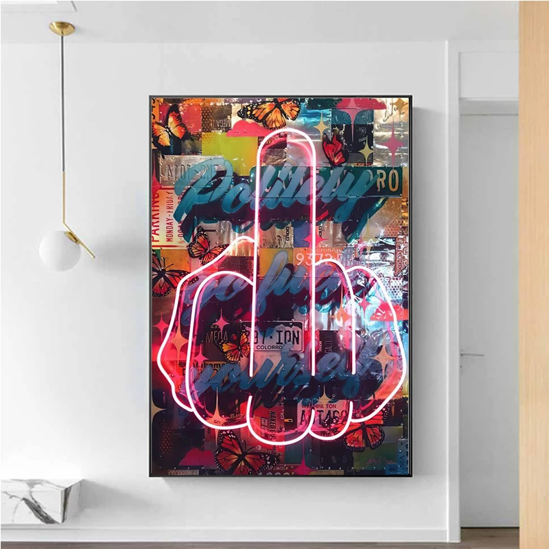 Street Art Middle Finger Canvas Painting Wall Art Vintage Graffiti Picture For Living Room Home Decor Canvas Poster And Prints
Street Art Middle Finger Canvas Painting Wall Art Vintage Graffiti Picture For Living Room Home Decor Canvas Poster And Prints