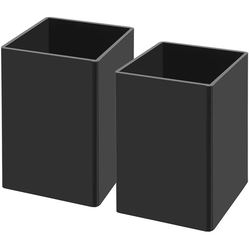 Acrylic Pen Holder 2 Pack, Desktop Pencil Cup Stationery Organizer for Office Desk Accessory ,Black
Acrylic Pen Holder 2 Pack, Desktop Pencil Cup Stationery Organizer for Office Desk Accessory ,Black