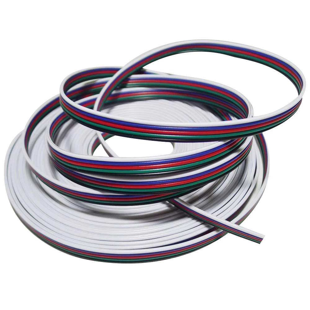 1M 5 Pin LED RGB Cable Wire Extension Cord 22AWG Led Connector for 3528 5050 RGBW / RGBWW LED strip
1M 5 Pin LED RGB Cable Wire Extension Cord 22AWG Led Connector for 3528 5050 RGBW / RGBWW LED strip