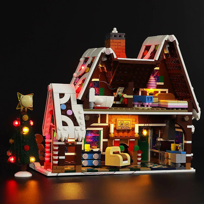 

(only light included)Led Light Up Kit For 10267 MTELE Brand Creator Gingerbread House Christmas Village Scene Lighting set
