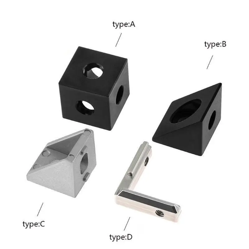 3D PrinterAluminum Block Cube Prism Connector Wheel Regulator Cube Corner V-slot 3 Way Corner Connector 90 degree Angle Bracket
3D PrinterAluminum Block Cube Prism Connector Wheel Regulator Cube Corner V-slot 3 Way Corner Connector 90 degree Angle Bracket