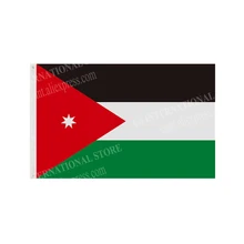 Jordan Flag National Graphic Custom Printed Hanging Banner Design Outdoor Sport Polyester Shaft Cover Grommets 3X5FT 90X150CM