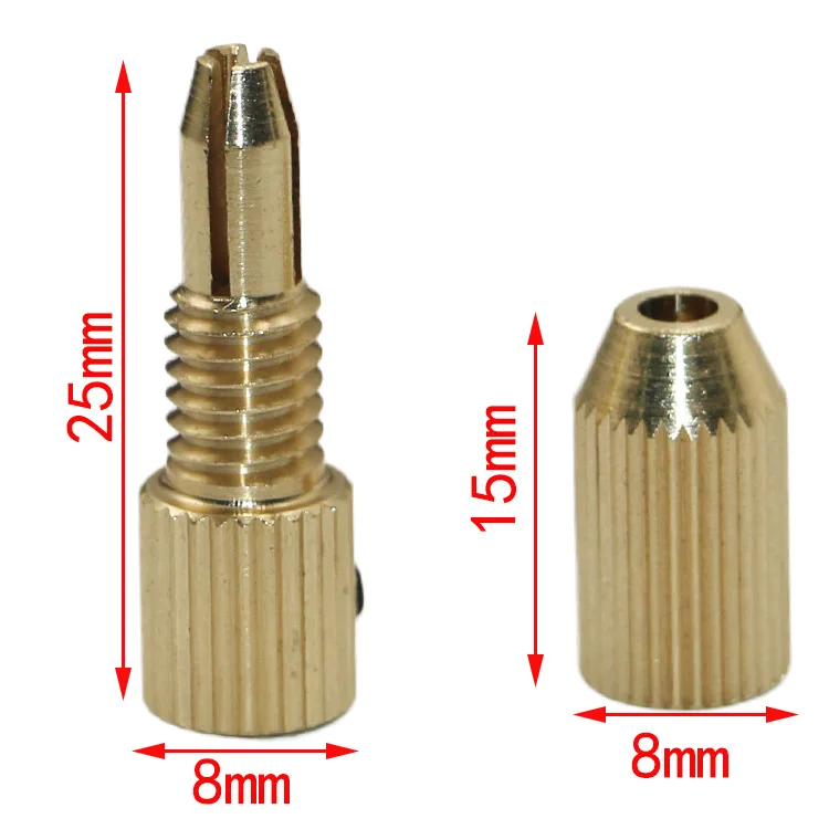 2 0 мм латунный зажим вала электродвигателя Зажимной патрон мини маленький для