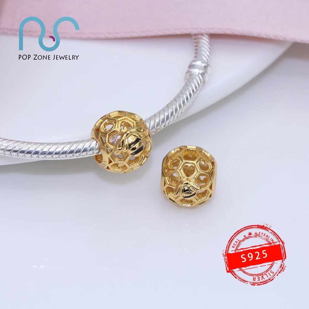 Fit Original Pandora Charm Bracelets Bees and Hives Pattern Charm Sweetness 18k Gold Plated Alloy Fine Beads DIY New Jewelry
Fit Original Pandora Charm Bracelets Bees and Hives Pattern Charm Sweetness 18k Gold Plated Alloy Fine Beads DIY New Jewelry