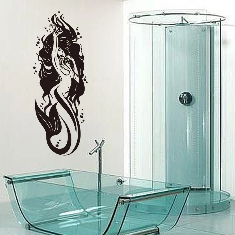 Bathroom Wall Decals Vinyl Sexy Nude Mermaid Girl Bathroom Wall Decoration Stickers Waterproof Glass Decoration Painting Poster 
Bathroom Wall Decals Vinyl Sexy Nude Mermaid Girl Bathroom Wall Decoration Stickers Waterproof Glass Decoration Painting Poster