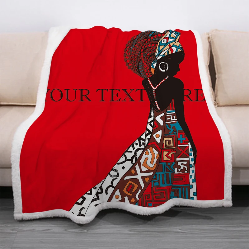 African Woman Funny Character Blanket 3D Print Sherpa Blanket on Bed Home Textiles Dreamlike Style 08
African Woman Funny Character Blanket 3D Print Sherpa Blanket on Bed Home Textiles Dreamlike Style 08