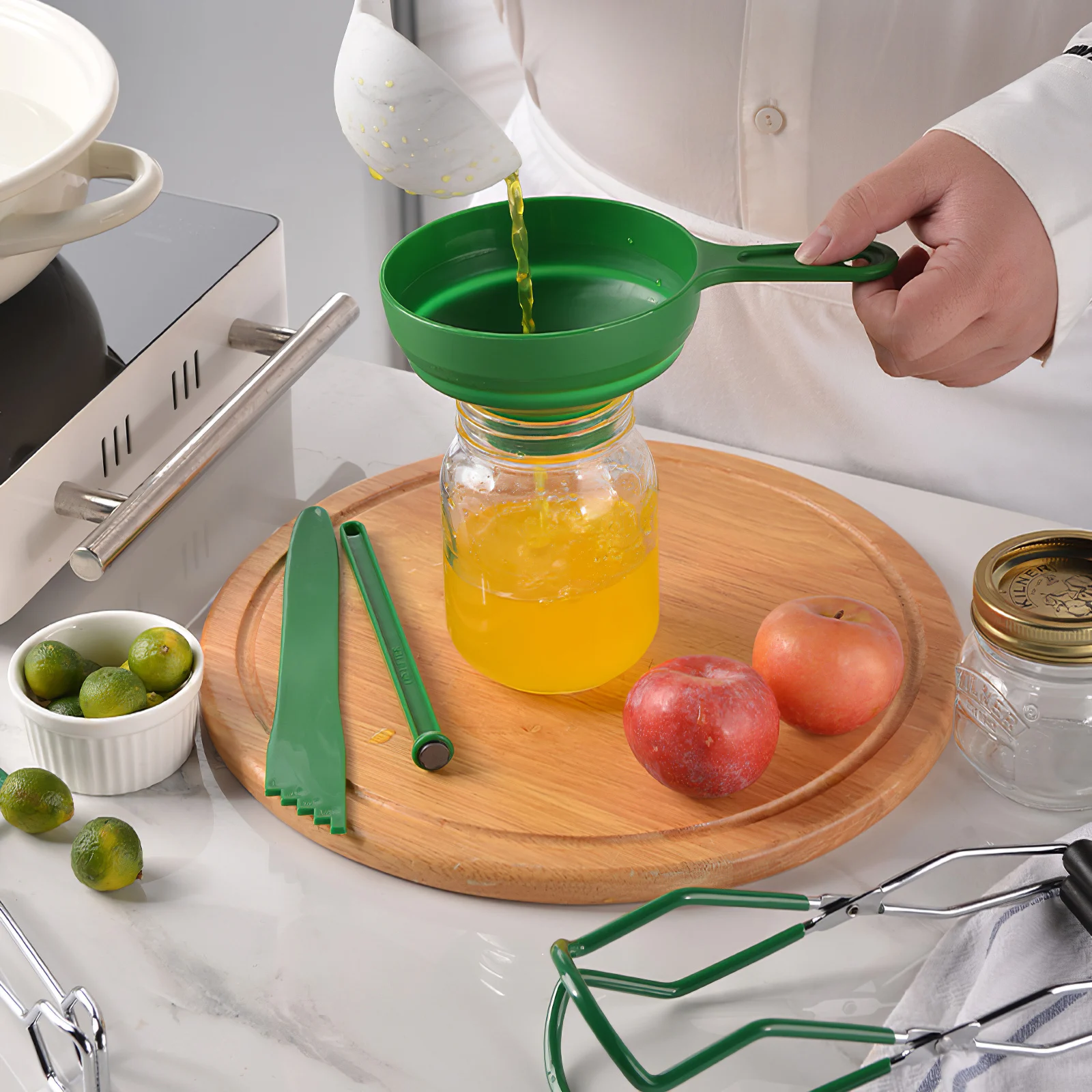 7pcs Includes Jar Lifter Funnel Lid Lifter Jam Making Tools Remover Canning Rack Food Tongs Measurer For Home Dessert Shop
7pcs Includes Jar Lifter Funnel Lid Lifter Jam Making Tools Remover Canning Rack Food Tongs Measurer For Home Dessert Shop
