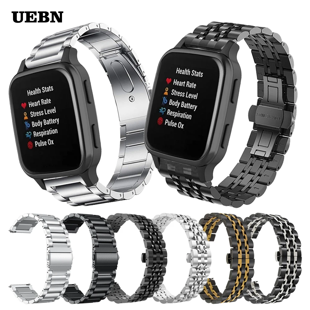Классический металлический браслет UEBN из нержавеющей стали для Garmin CAME Sq, ремешок для часов Vivoactive 3 Vivomove HR, ремешки для часов
Классический металлический браслет UEBN из нержавеющей стали для Garmin CAME Sq, ремешок для часов Vivoactive 3 Vivomove HR, ремешки для часов