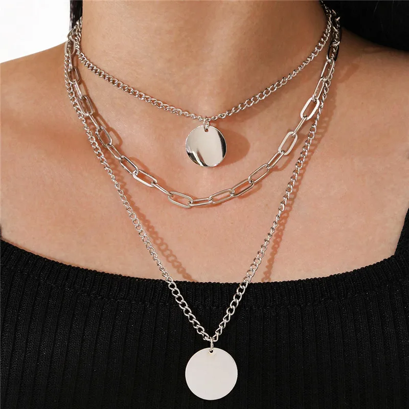 Popular jewelry women's multilayer Pendant Necklace hip hop rock personalized design chain manufacturer wholesale
Popular jewelry women's multilayer Pendant Necklace hip hop rock personalized design chain manufacturer wholesale