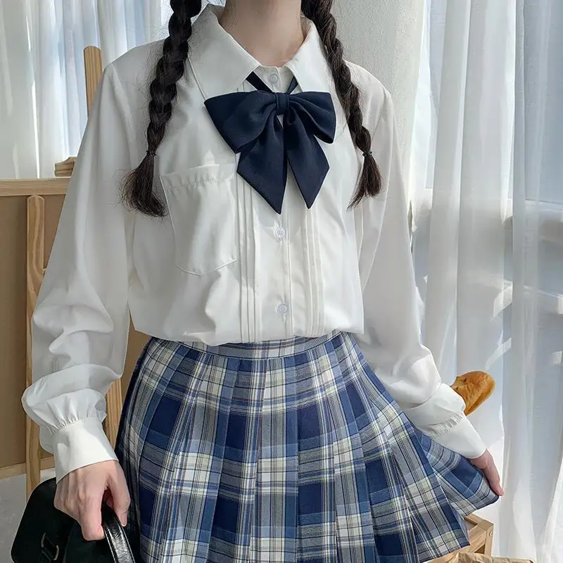 White Blouses Women Solid Single Breasted Lantern Sleeve JK Sweet Girl Loose Popular Simple Harajuku Japaneses Style Shirts New
White Blouses Women Solid Single Breasted Lantern Sleeve JK Sweet Girl Loose Popular Simple Harajuku Japaneses Style Shirts New