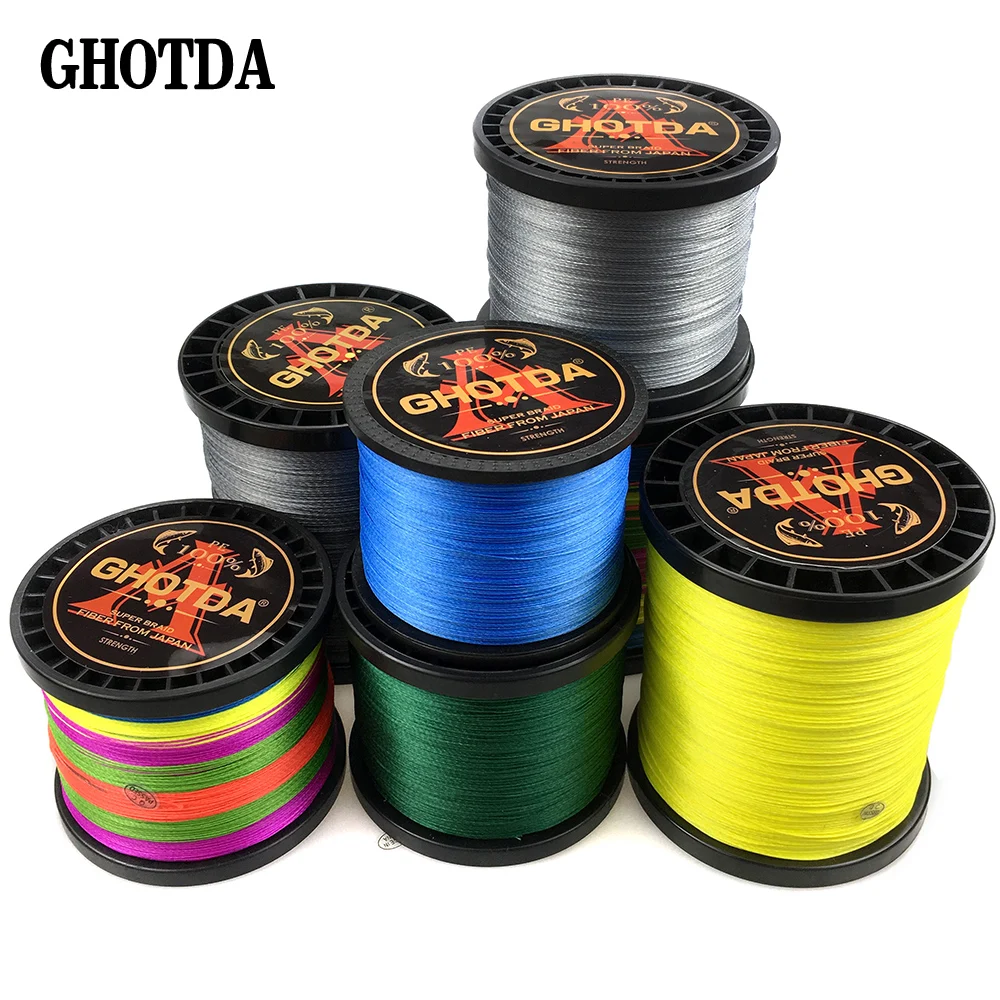 GHOTDA Multicolor 9 Strands 1000M 500M 300M PE Braid Fishing Line Sea Saltwater Fishing Weave 100% SuperPower
GHOTDA Multicolor 9 Strands 1000M 500M 300M PE Braid Fishing Line Sea Saltwater Fishing Weave 100% SuperPower