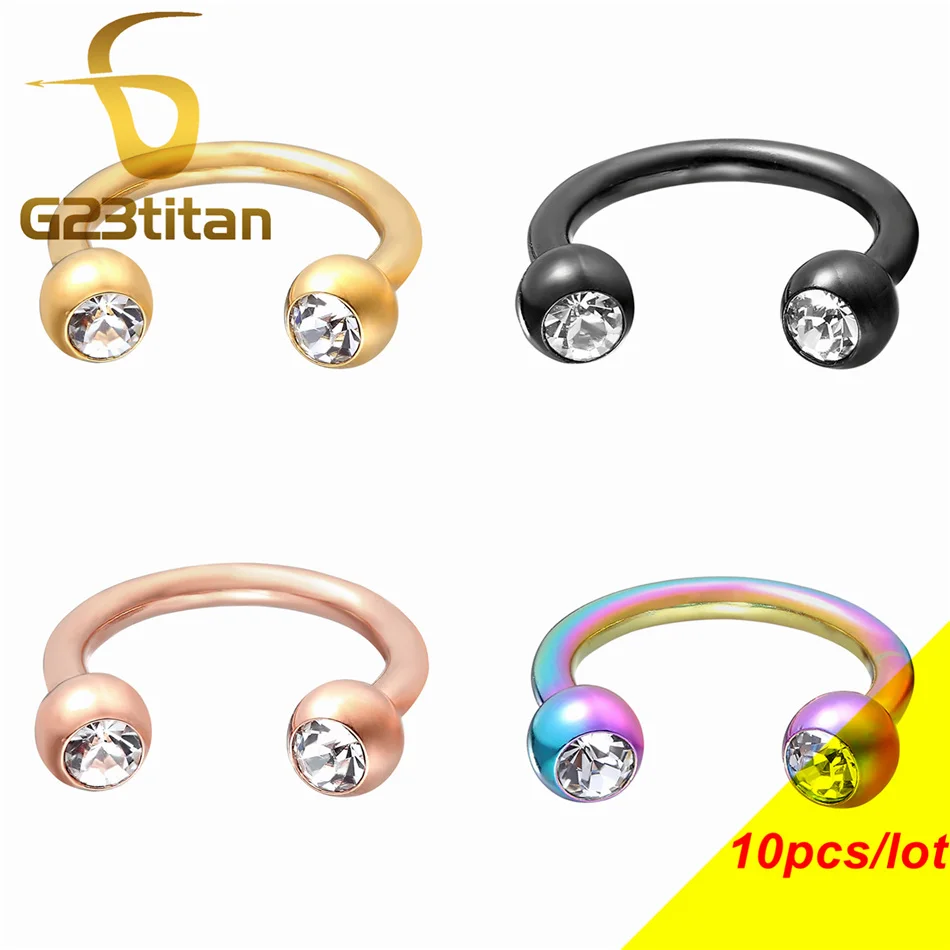 Septum Nose Hoop Ring Ear Cartilage Pierce Circle Barbell Crystal Piercing Unisex Lip Ring 16G Titanium Body Piercing Jewelry
Septum Nose Hoop Ring Ear Cartilage Pierce Circle Barbell Crystal Piercing Unisex Lip Ring 16G Titanium Body Piercing Jewelry