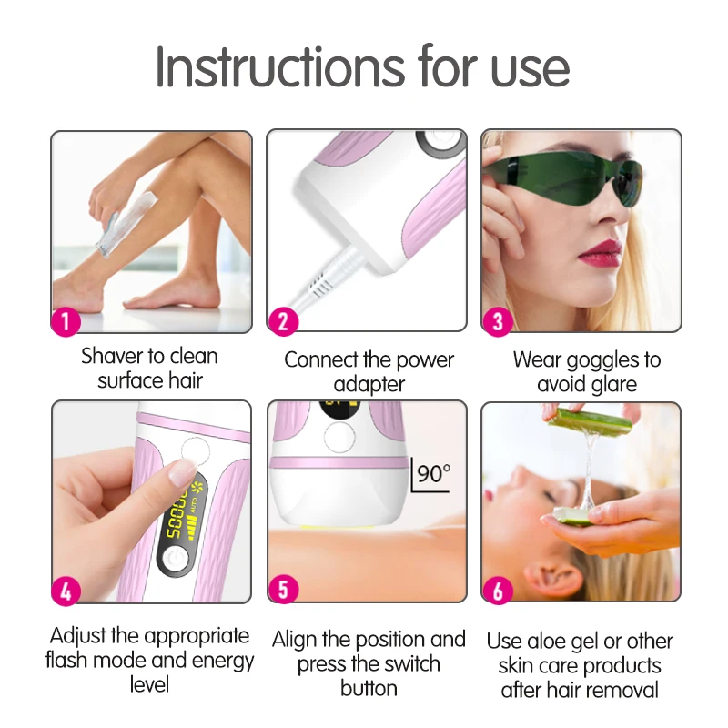IPL Laser Hair Removal Machine Laser Epilator Permanent 50000 Flashes Dropshipping
IPL Laser Hair Removal Machine Laser Epilator Permanent 50000 Flashes Dropshipping