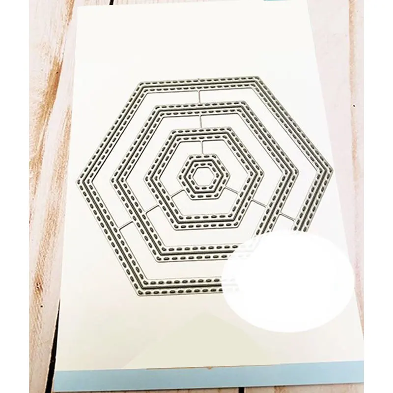 Hexagon Dies Metal Cutting Dies for DIY Scrapbooking Crafts Dies Cut Stencils Maker Photo Album Template Handmade Decoration
Hexagon Dies Metal Cutting Dies for DIY Scrapbooking Crafts Dies Cut Stencils Maker Photo Album Template Handmade Decoration