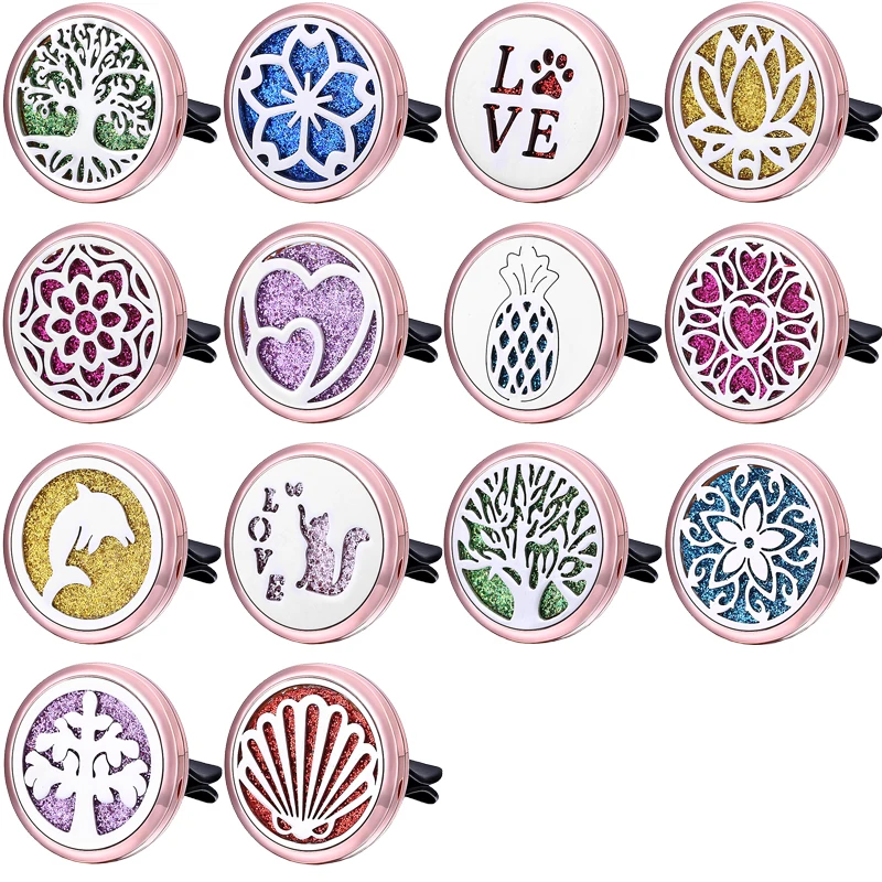 Lotus Flower Car Diffuser Aromatherapy Rose Gold Color Magnetic Locket Vent Clip Stainless Steel Pendant with 10pcs Pads
Lotus Flower Car Diffuser Aromatherapy Rose Gold Color Magnetic Locket Vent Clip Stainless Steel Pendant with 10pcs Pads